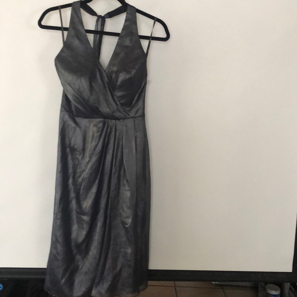 Vera Wang The Dress metallic gray size 2